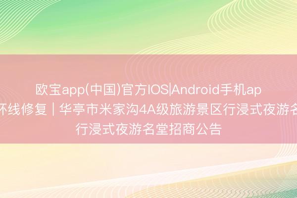 欧宝app(中国)官方IOS|Android手机app下载 旅游环线修复 | 华亭市米家沟4A级旅游景区行浸式夜游名堂招商公告