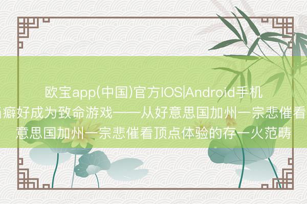 欧宝app(中国)官方IOS|Android手机app下载 灰色角落：当癖好成为致命游戏——从好意思国加州一宗悲催看顶点体验的存一火范畴